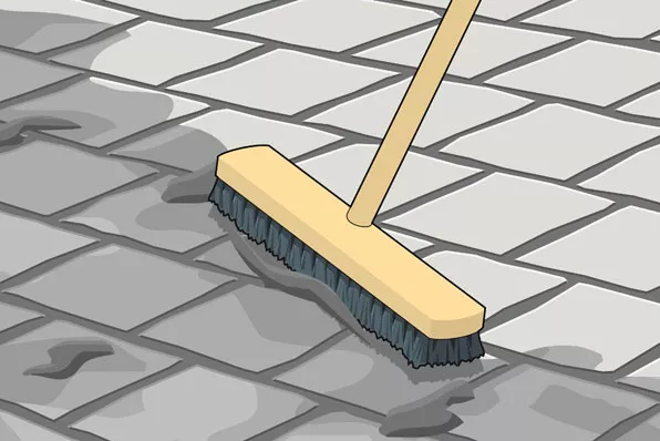 Artikel Terrassenbeläge richtig verlegen Anleitung für Betonpflaster: Betonpflaster nachwaschen Zwischenbild