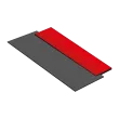 Graue Fugengummi mit roten Griff Illustration